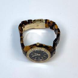Designer Fossil Stella ES-2922 Faux Tortoise Brown Resin Strap Analog Wristwatch alternative image