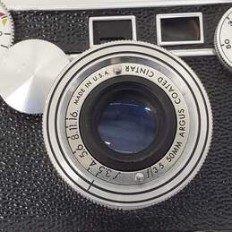 Untested Vintage Argus C3 The Brick 35mm Camera w/ Leather Case alternative image