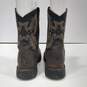 Ariat Brown, Black, And Gold Western Boots Size 6 image number 5