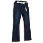 NWT Maurices Womens Blue Denim 5 Pocket Design Bootcut Leg Jeans Size 5/6 image number 1