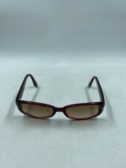 Persol Garnet Brown Rectangle Sunglasses alternative image