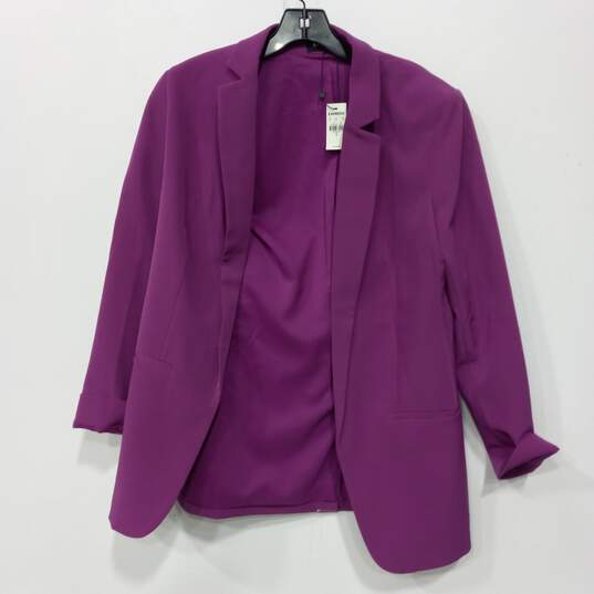 Express Purple Blazer Suit Jacket Size Medium - NWT image number 1
