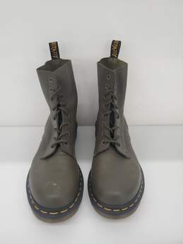 Men Dr. Martens 1460 Pascal Leather Boots Olive Green Size-11