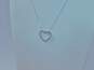 14k White Gold Diamond Accent Open Heart Pendant Necklace 2.6g image number 3