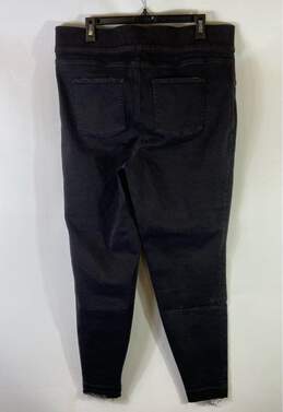 Spanx Black Distressed Stretch Jeans - Size 2X alternative image