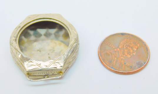 Antique 14k White Gold Watch Case 4.2g image number 6