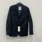 NWT Mens Blue Long Sleeve Notch Lapel Pockets Two-Button Blazer Size M image number 1