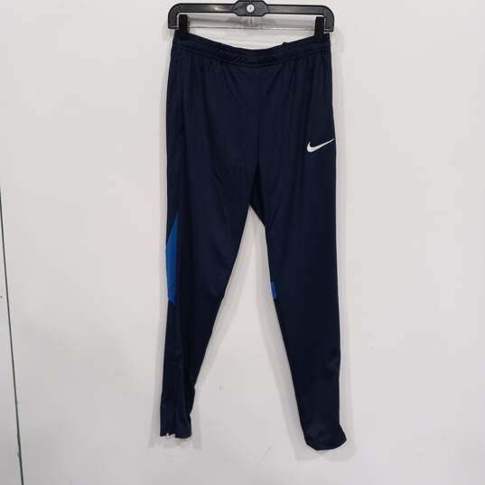 Buy the Nike Women's Dri-Fit Navy Blue Activewear Pants Size S NWT