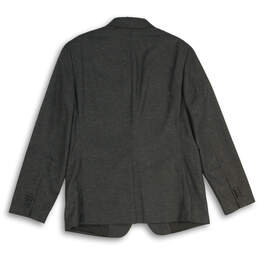 Mens Gray Long Sleeve Notch Lapel Flap Pocket Two Button Blazer Size 42R alternative image