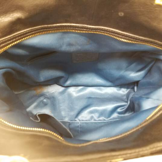COACH F1276-21276 Limited Edition Amelia Black Leather Shoulder Tote Bag image number 8