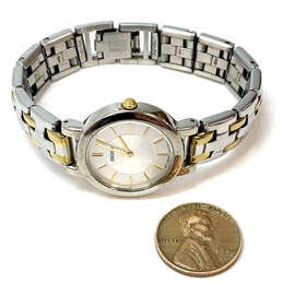 Designer Seiko Two-Tone Classic Chain Strap Round Dial Analog Wristwatch alternative image