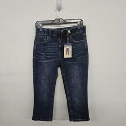 American Star Denim Blue Midrise Crop Jeans