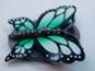 VNTG Enamel & Rhinestone Butterfly Brooches image number 5