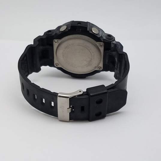 Casio G-Shock GA-201 50mm All Black Digital & Analog Watch 74g image number 6