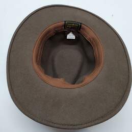 Saint Martin Quality Headwear Brown Wool Fedora Hat Size Medium alternative image