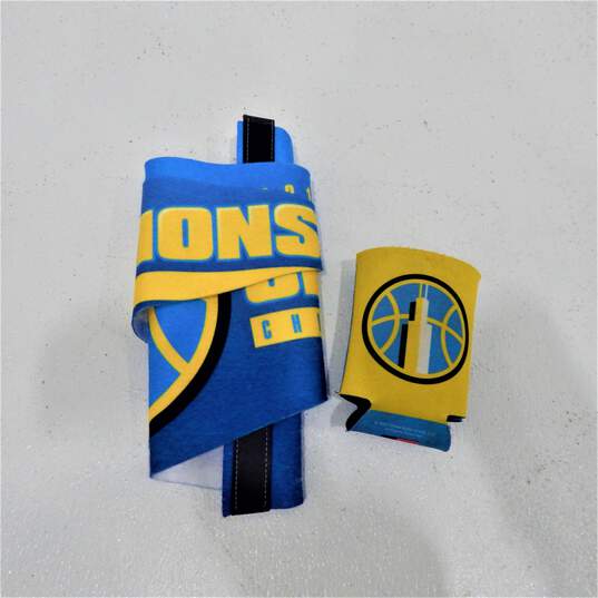 Chicago Sky WNBA Basketball Finals 2021 Wilson Ball w/ Pennant & Can Koozie image number 3