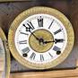 Vintage Ansonia Style Adamantine Style Wood Mantel Clock With Key image number 2