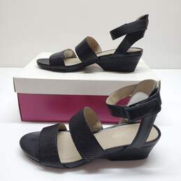Naturalizer Gracelyn Black Leather Women's Sandal Size 8.5N WITH BOX