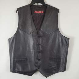 Phase 2 Men's Brown Leather Vest SZ XL