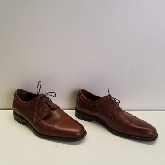 Men's Johnston & Murphy Suffolk Cap Mahogany Oxfords, Size 8.5, Style No. 15 2034 image number 3