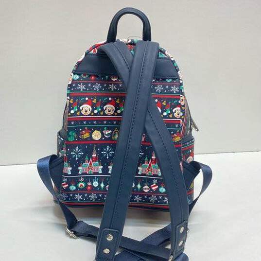 Loungefly X Disney Parks Ugly Christmas Sweater Mini Backpack Multicolor image number 2