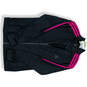 Women's Black Pink Training Essentials Tricot Full-Zip Track Jacket Size XL image number 1