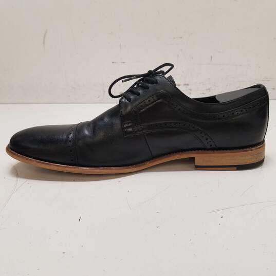 Stacy Adams Leather Carany Oxfords Black 11.5 image number 2