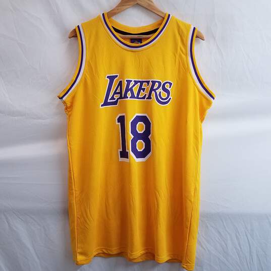 Los Angeles Lakers Home Gold 18-19 'Wish' Promo Fan Jersey Size XL image number 1