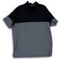 Mens Gray Black Heather Collared Short Sleeve Golf Polo Shirt Size XL image number 1