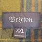 Brixton Men Green Plaid Button Up XXL image number 3