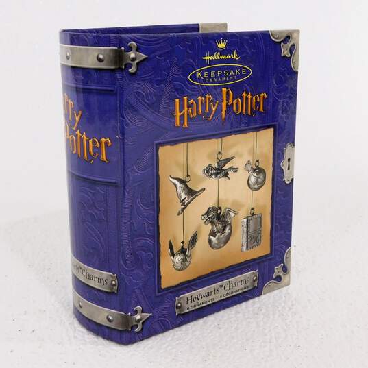 Hallmark Keepsake Harry Potter Pewter Ornaments Hogwarts Charms Hedwig Dumbledor image number 4