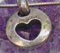 Tiffany & Co. Sterling Silver Cut Out Heart Pendant Necklace 8.0g image number 4