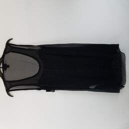 DKNY Sheer & Sequin Dress Black M alternative image