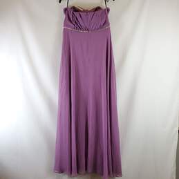 Vera Wang Women Purple Dress Sz 10 alternative image