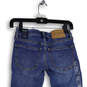 NWT Womens Blue Distressed 5-Pocket Design Low Rise Skinny Jeans Size 24 image number 4