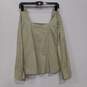 Anthropologie Harshman Women's Moss Green Blouse Size L NWT image number 2