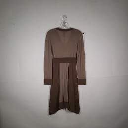 NWT Womens V-Neck Long Sleeve Pullover Maxi Dress Size Medium alternative image