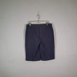 Womens Regular Fit Elastic Waist Flat Front Pull-On Bermuda Shorts Size 14 alternative image