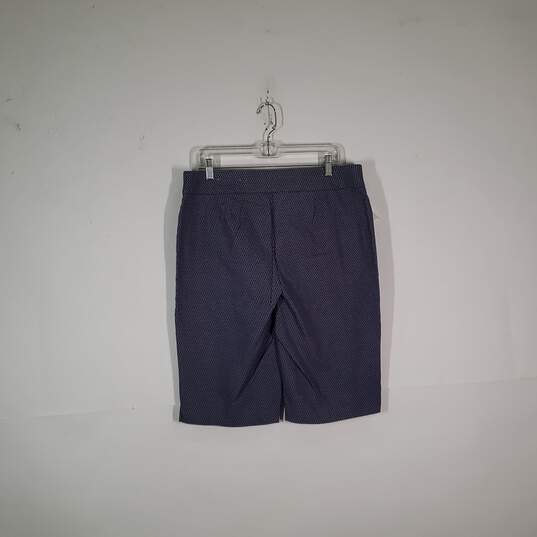 Womens Regular Fit Elastic Waist Flat Front Pull-On Bermuda Shorts Size 14 image number 2