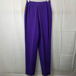 30720803 Purple Silk Pants Womens Size 6 alternative image