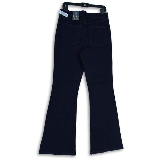NWT Worthington Womens Blue Denim Dark Wash 5-Pocket Design Flared Jeans Size 10 image number 2
