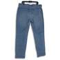 NWT Womens Blue Medium Wash Stretch Pockets Denim Straight Leg Jeans Size 16 image number 2