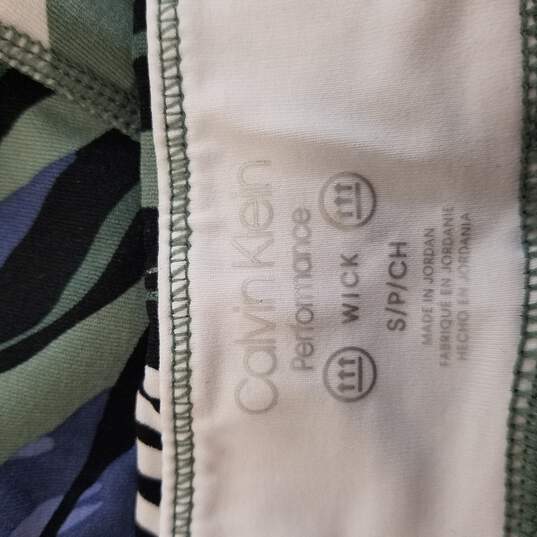 Calvin Klein Women Green Leave Graphic Active Leggings S image number 4