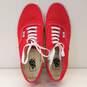 Vans Authentic Red Canvas Casual Shoes Men's Size 11 image number 7