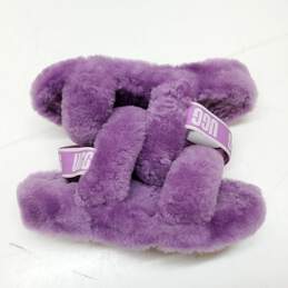 UGG Fuzz Yeah Purple Sandles Size 5 alternative image