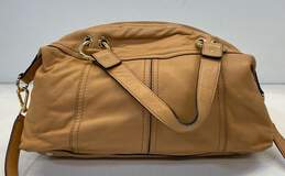 Michael Kors Moxley Dune Tan Soft Leather Shoulder Satchel Bag alternative image