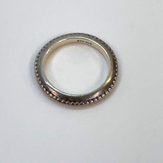 Designer Pandora 925 ALE Sterling Silver Round Shape Beaded Band Ring image number 3