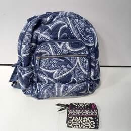 Blue Vera Bradly Backpack