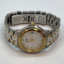 Designer Esq Swiss Made 100384a Two Tone Round Quartz Analog Wristwatch alternative image