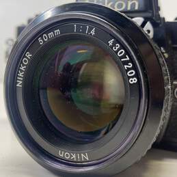Nikon FE 35mm SLR Camera w/ Nikkor 50mm 1:1.4 Lens alternative image